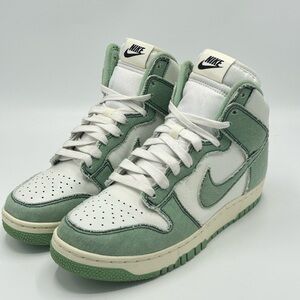 Nike Dunk High 1985 Enamel Green Denim, Women’s size 7, Excellent condition